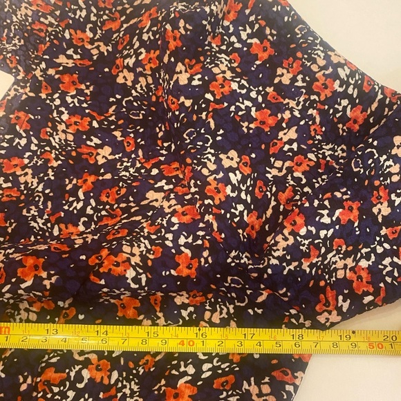 Skies are Blue Woman’s Floral Wrap Peplum Blouse Top Size Medium - Picture 6 of 13